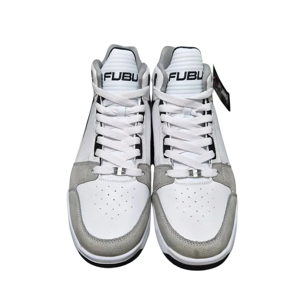FUBU Men's Hustle Athletic Leisure Sneakers Cushioning Size 13 Lace-Up White